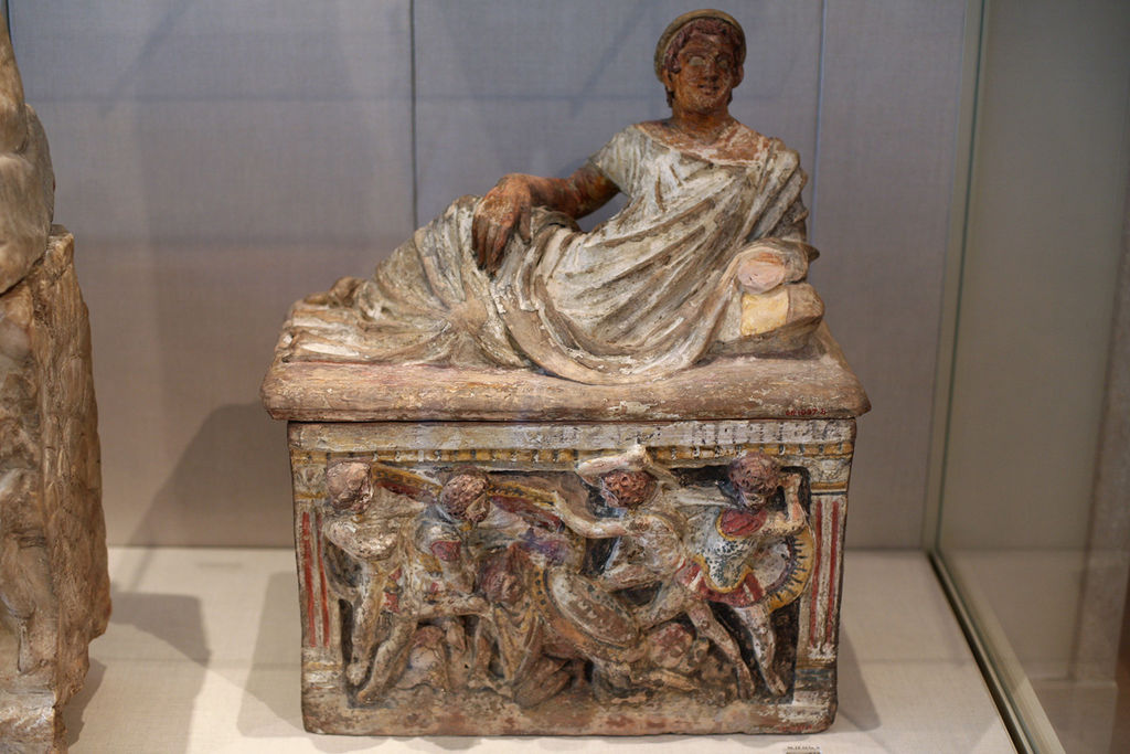 Etruscan Funerary Urn. Metropolitan Museum of Art.